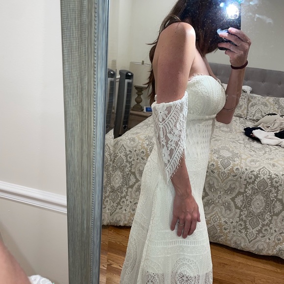 Boho white lace dress - Picture 7 of 9